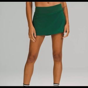 NWT Lululemon Everglade Green Tennis Skirt